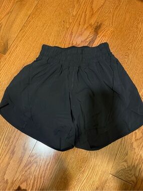lululemon athletica Black Running Shorts with Elastic Waistband
